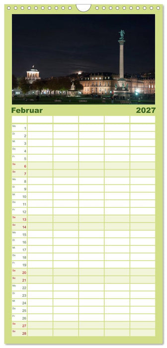 stadtansichten stuttgart (CALVENDO Familienplaner 2027)