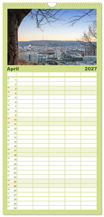 stadtansichten stuttgart (CALVENDO Familienplaner 2027)