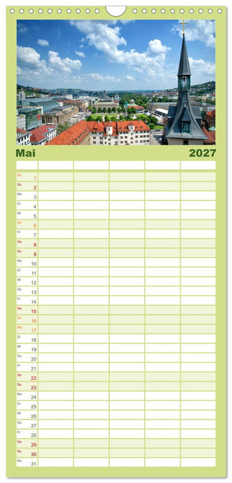 stadtansichten stuttgart (CALVENDO Familienplaner 2027)