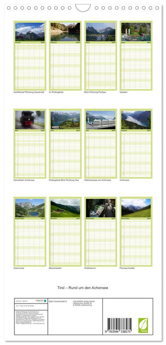 Tirol – Rund um den Achensee (CALVENDO Familienplaner 2027)