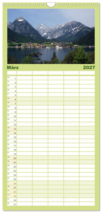 Tirol – Rund um den Achensee (CALVENDO Familienplaner 2027)