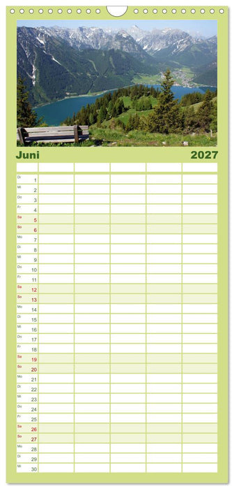 Tirol – Rund um den Achensee (CALVENDO Familienplaner 2027)