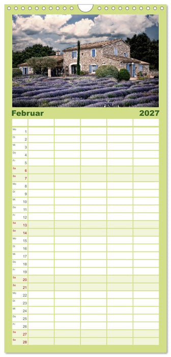 Provence romantique (CALVENDO Familienplaner 2027)