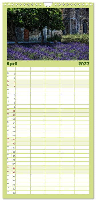 Provence romantique (CALVENDO Familienplaner 2027)