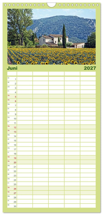Provence romantique (CALVENDO Familienplaner 2027)