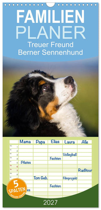 Treuer Freund Berner Sennenhund (CALVENDO Familienplaner 2027)