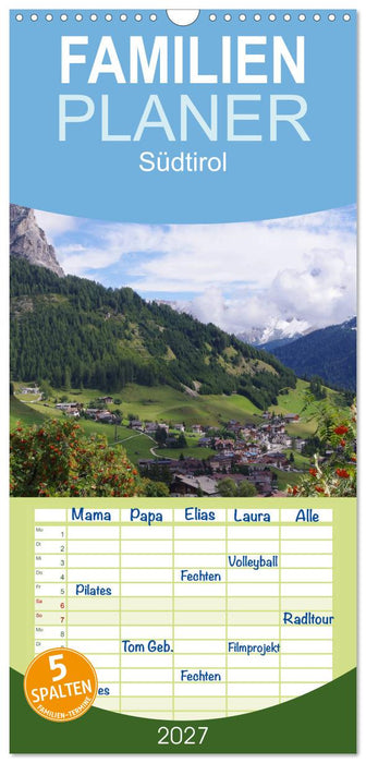Südtirol 2027 (CALVENDO Familienplaner 2027)