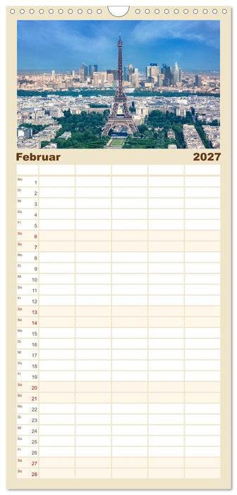 PARIS Französisches Flair und Historie (CALVENDO Familienplaner 2027)