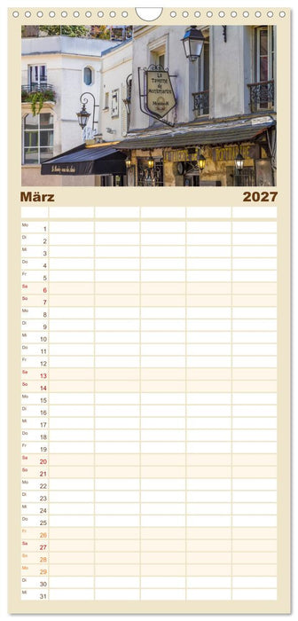 PARIS Französisches Flair und Historie (CALVENDO Familienplaner 2027)