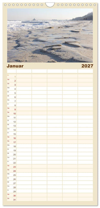 Die Seebäder 2027 (CALVENDO Familienplaner 2027)