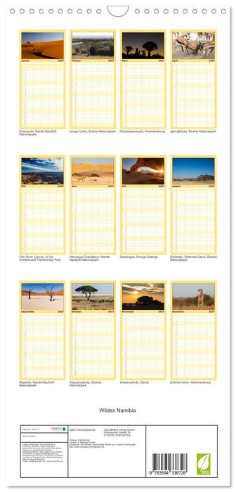 Wildes Namibia (CALVENDO Familienplaner 2027)