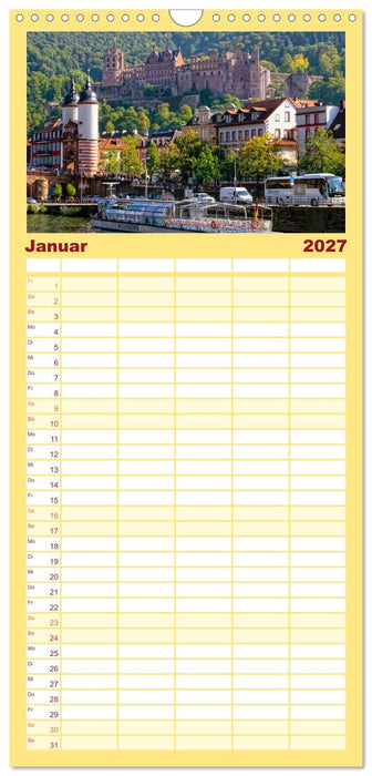 12 wunderschöne Sehenswürdigkeiten in Deutschland (CALVENDO Familienplaner 2027)