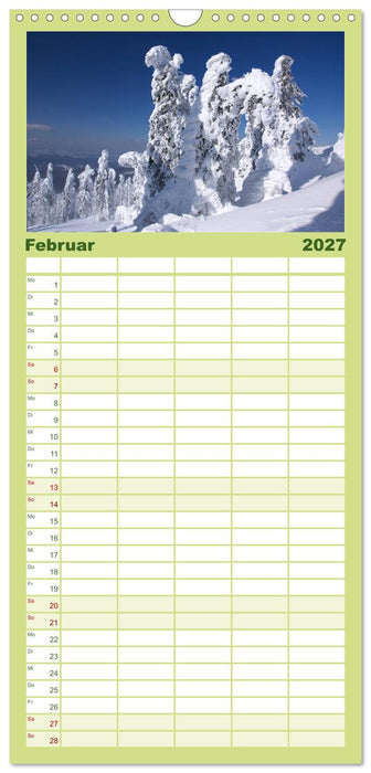 Bayerischer Wald - der Osten Bayerns (CALVENDO Familienplaner 2027)