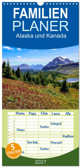 Alaska und Kanada (CALVENDO Familienplaner 2027)