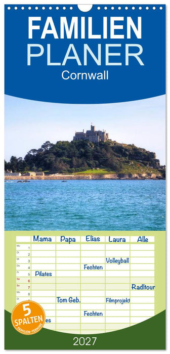 Cornwall (CALVENDO Familienplaner 2027)