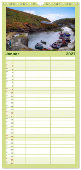 Cornwall (CALVENDO Familienplaner 2027)