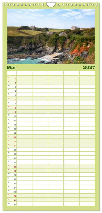Cornwall (CALVENDO Familienplaner 2027)