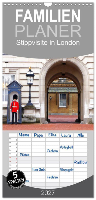 Stippvisite in London (CALVENDO Familienplaner 2027)