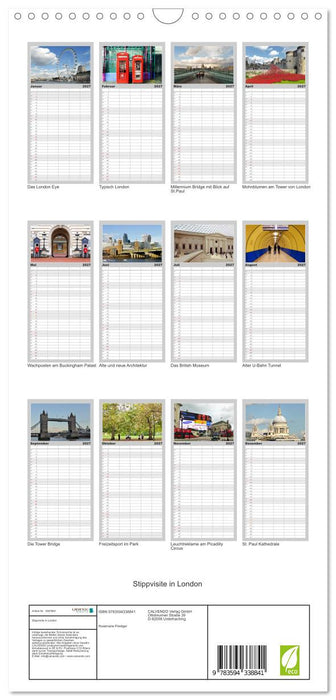 Stippvisite in London (CALVENDO Familienplaner 2027)