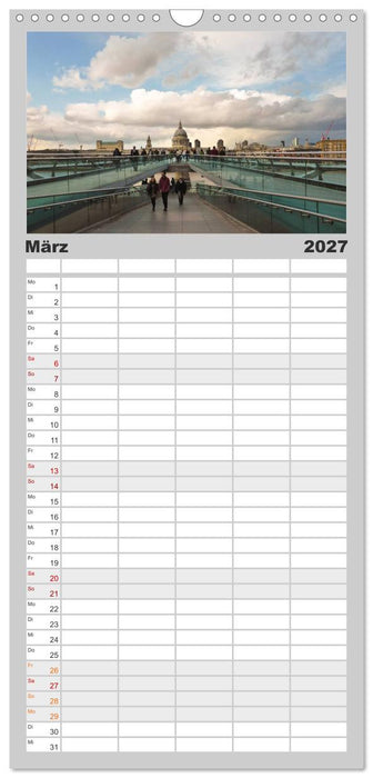 Stippvisite in London (CALVENDO Familienplaner 2027)
