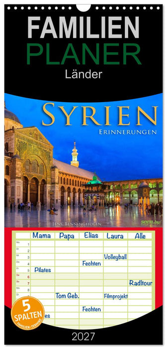 Syrien - Erinnerungen (CALVENDO Familienplaner 2027)