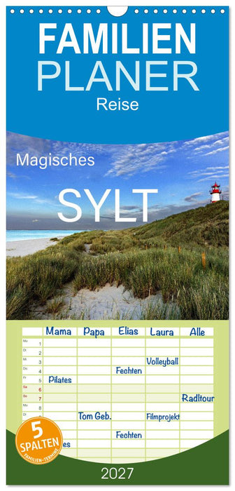 Magisches Sylt (CALVENDO Familienplaner 2027)