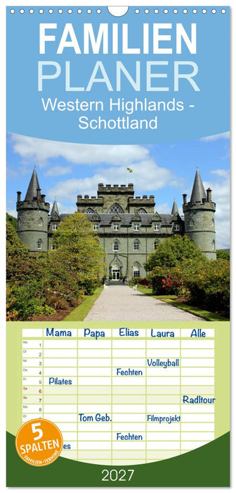 Western Highlands - Schottland (CALVENDO Familienplaner 2027)