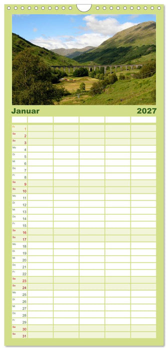 Western Highlands - Schottland (CALVENDO Familienplaner 2027)
