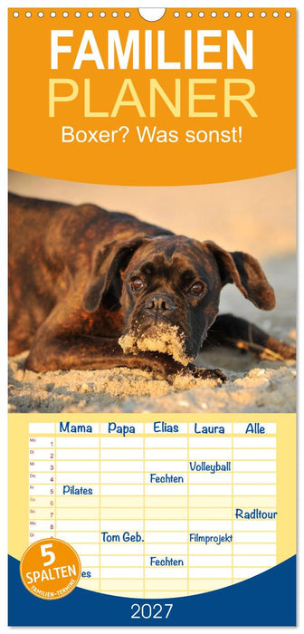 Boxer? Was sonst! (CALVENDO Familienplaner 2027)