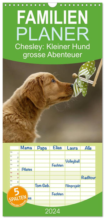 Chesley Kleiner Hund grosse Abenteuer (CALVENDO Familienplaner 2027)