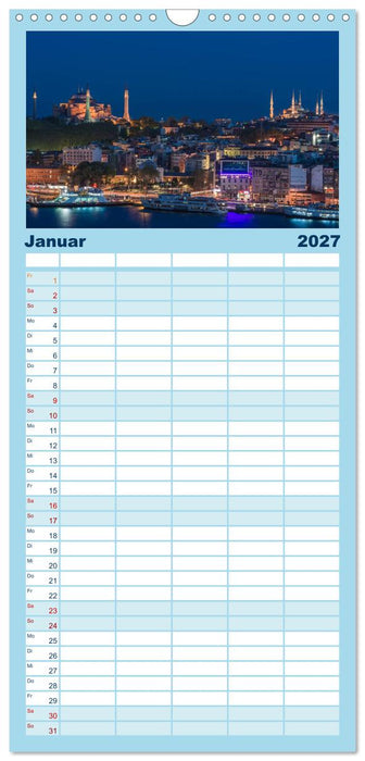 Istanbul - Stadt am Bosporus (CALVENDO Familienplaner 2027)