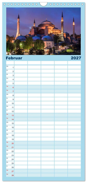 Istanbul - Stadt am Bosporus (CALVENDO Familienplaner 2027)