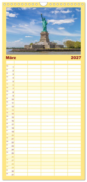 NEW YORK CITY Stadt der Superlative (CALVENDO Familienplaner 2027)