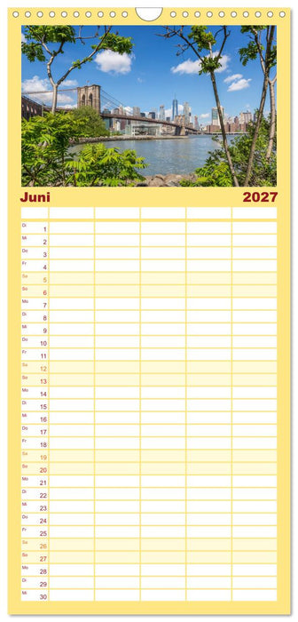 NEW YORK CITY Stadt der Superlative (CALVENDO Familienplaner 2027)