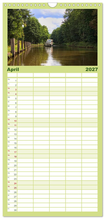 Mecklenburgische Seenplatte - zum Träumen schön (CALVENDO Familienplaner 2027)