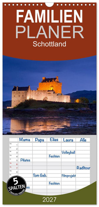 Schottland (CALVENDO Familienplaner 2027)