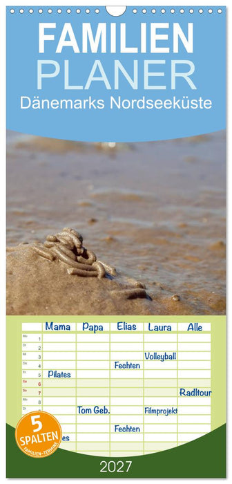 Dänemarks Nordseeküste (CALVENDO Familienplaner 2027)