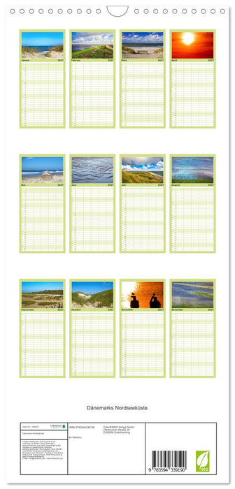 Dänemarks Nordseeküste (CALVENDO Familienplaner 2027)