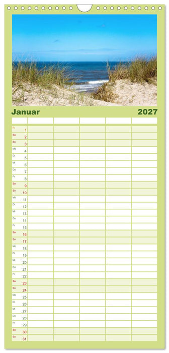 Dänemarks Nordseeküste (CALVENDO Familienplaner 2027)