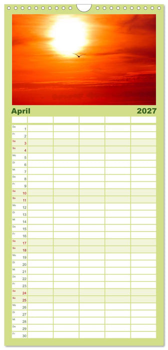Dänemarks Nordseeküste (CALVENDO Familienplaner 2027)