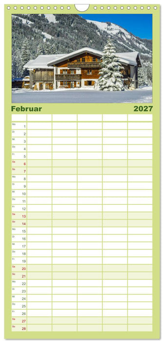 Rund um Oberstdorf (CALVENDO Familienplaner 2027)