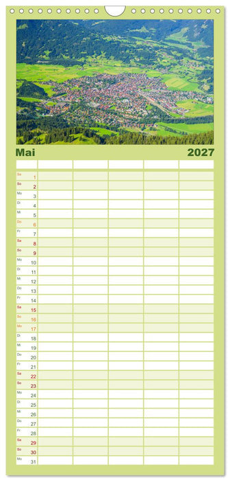 Rund um Oberstdorf (CALVENDO Familienplaner 2027)