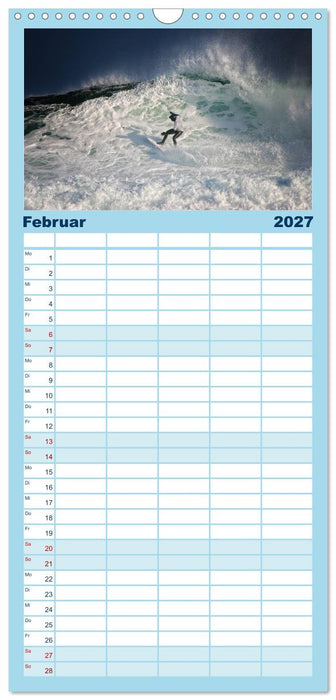 Faszination Surfen (CALVENDO Familienplaner 2027)