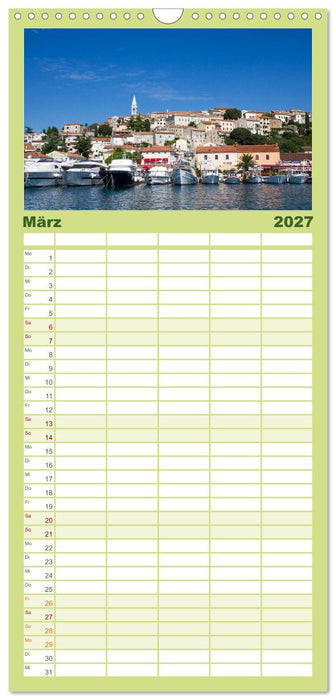 Istrien, der Flair des Südens (CALVENDO Familienplaner 2027)
