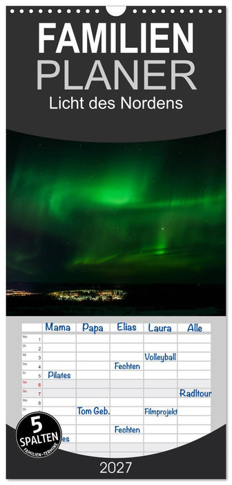 Licht des Nordens (CALVENDO Familienplaner 2027)