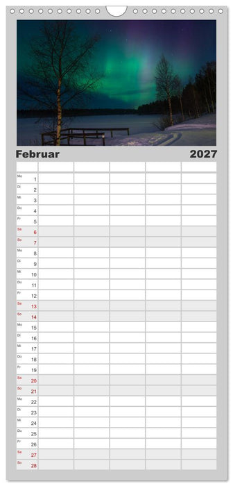 Licht des Nordens (CALVENDO Familienplaner 2027)