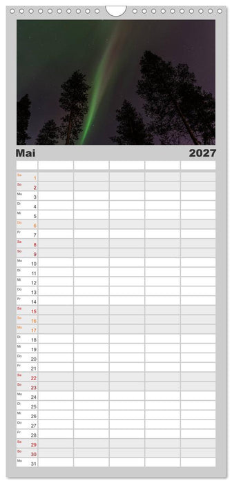 Licht des Nordens (CALVENDO Familienplaner 2027)