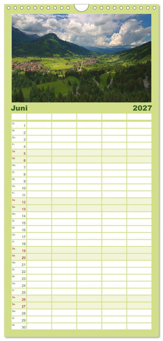Bergwelten (CALVENDO Familienplaner 2027)