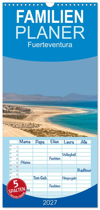 Fuerteventura (CALVENDO Familienplaner 2027)