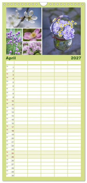 Ein Garten, der zum Verweilen einlädt (CALVENDO Familienplaner 2027)
